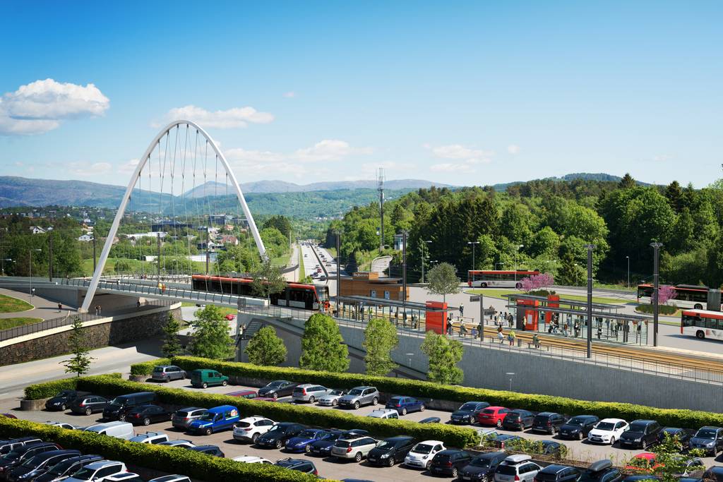 Comparison of the Birkelandsskiftet terminal station before and after.