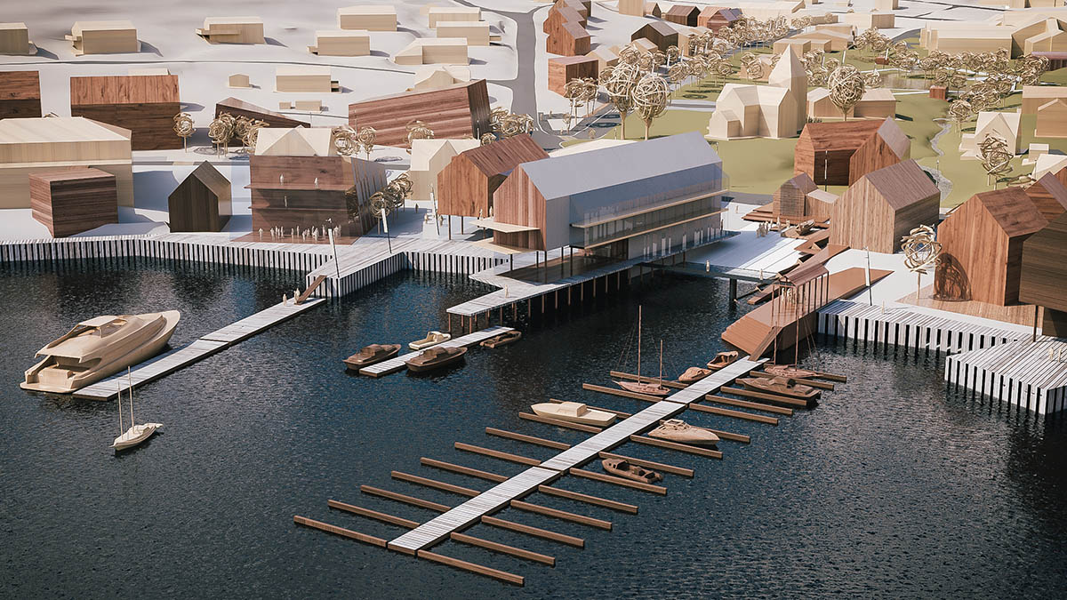 One of the proposed ideas for the new promenade in Lyngseidet.